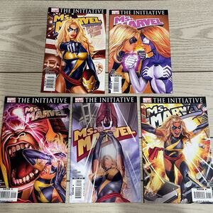 Ms Marvel 5 Comic Book Lot The Initiative 2007 Series 13 14 15 16 17 Superstars